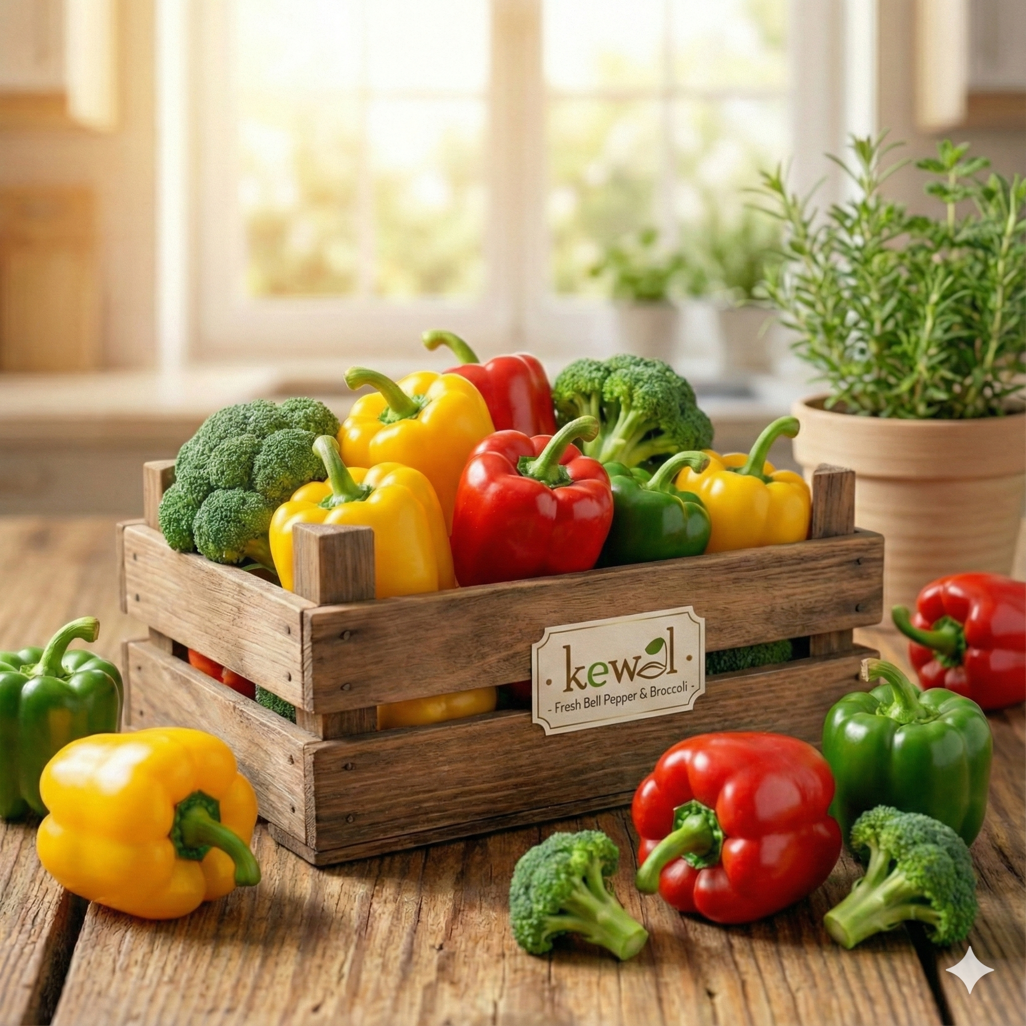 Exotic Bell Pepper and Broccoli